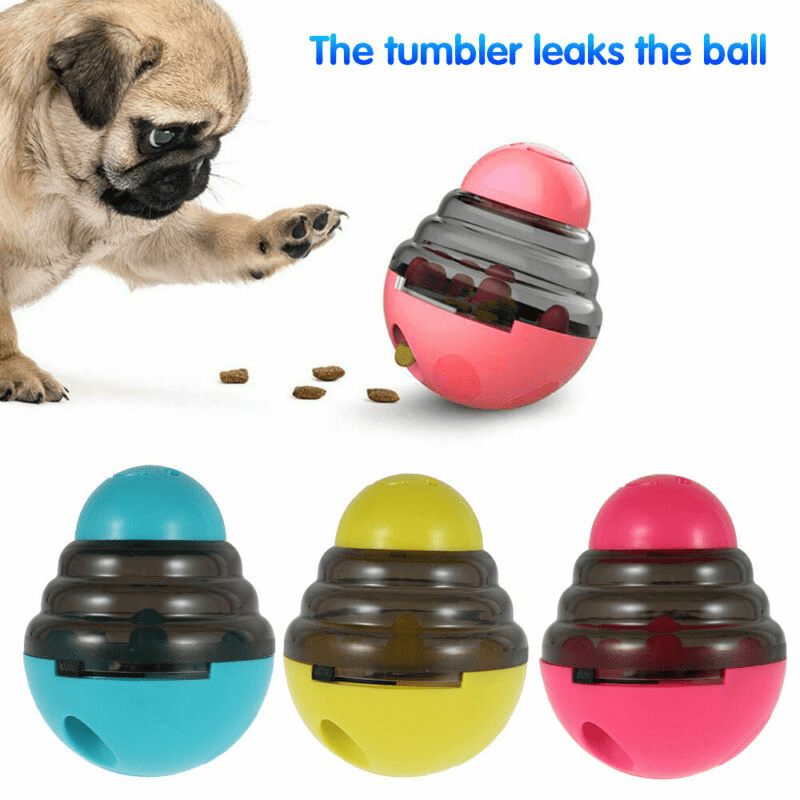 Dog Toys Food Ball Food Dispenser Training Balls Interactive Puppy Cat Slow Feed Pet Tumbler Toy Dogs Puzzle Toys Pet Supplies - Spot