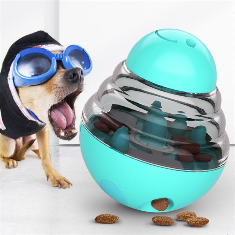 Dog Toys Food Ball Food Dispenser Training Balls Interactive Puppy Cat Slow Feed Pet Tumbler Toy Dogs Puzzle Toys Pet Supplies - Spot