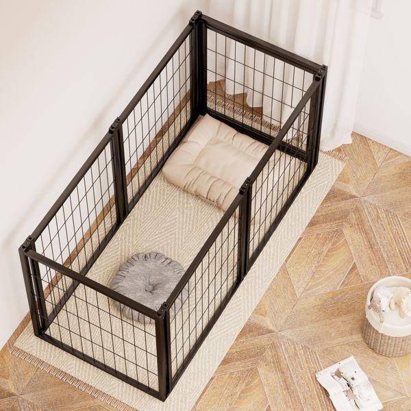 Dog Crate 47.2" Dog Kennel for Small Medium Dogs, Puppy Dog Playpen with Top, Pet Cage, Indoor, Black.47.2"L x 22"W x 24"H. - Spot