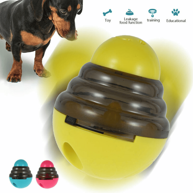 Dog Toys Food Ball Food Dispenser Training Balls Interactive Puppy Cat Slow Feed Pet Tumbler Toy Dogs Puzzle Toys Pet Supplies - Spot