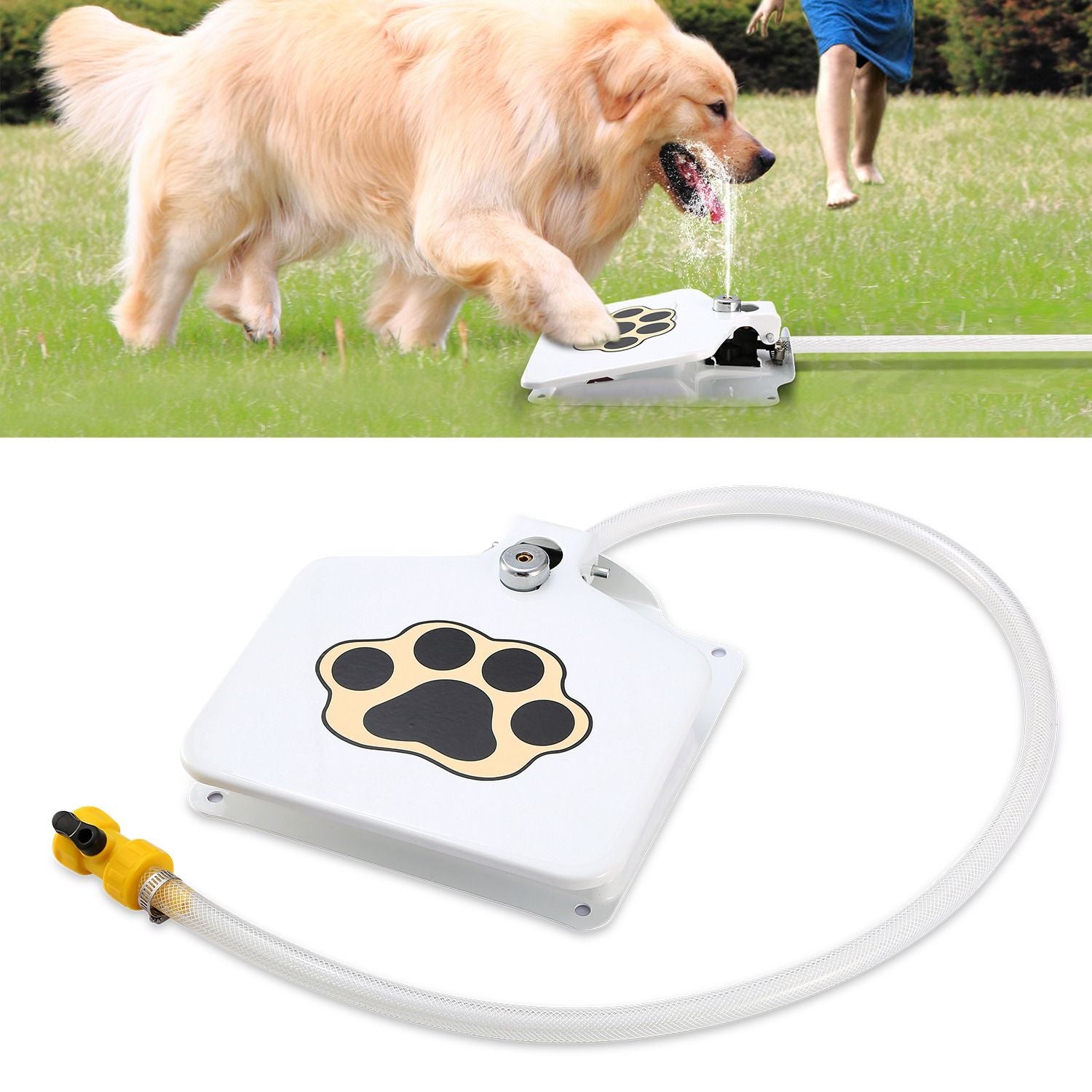 Dog Water Fountain Outdoor Dog Pet Water Dispenser Step - on Activated Sprinkler - Spot