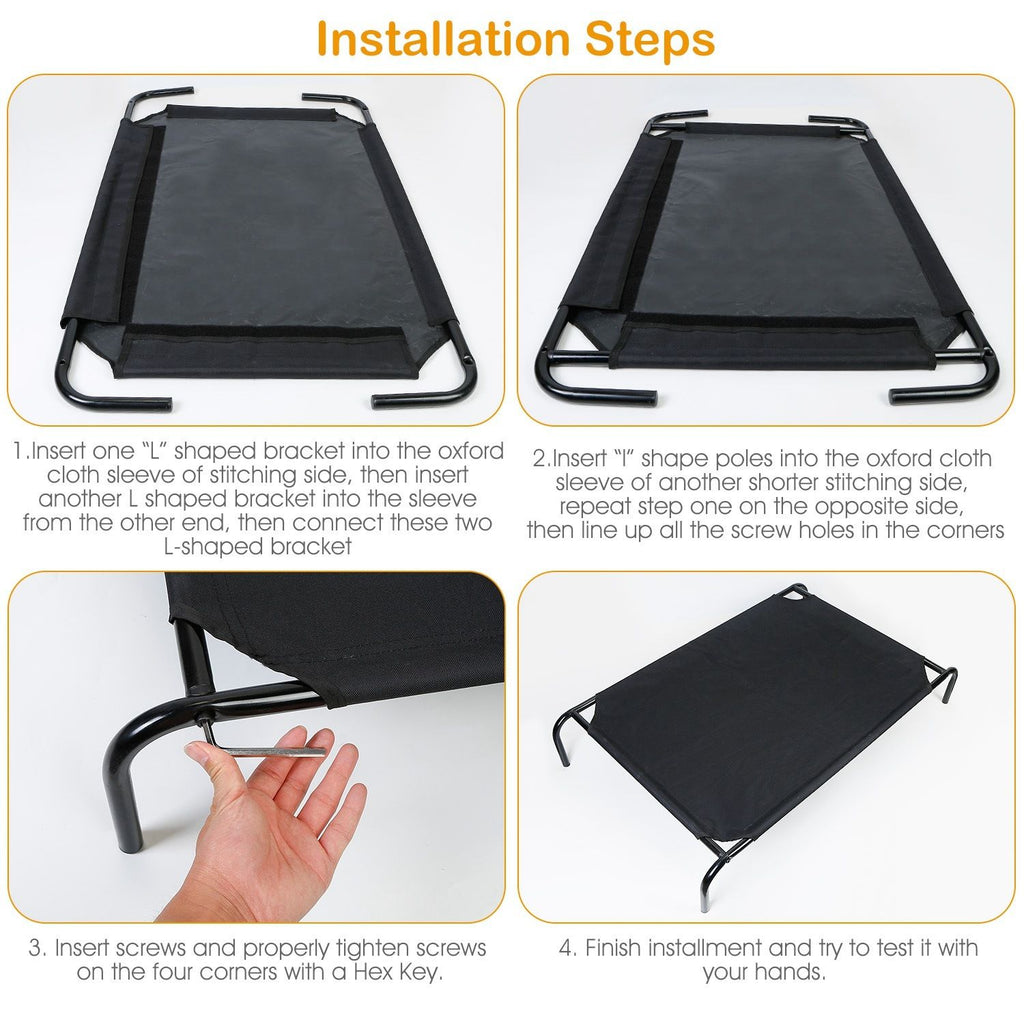 Elevated Pet Bed Dogs Cot Dogs Cats Cool Bed L Size - Spot