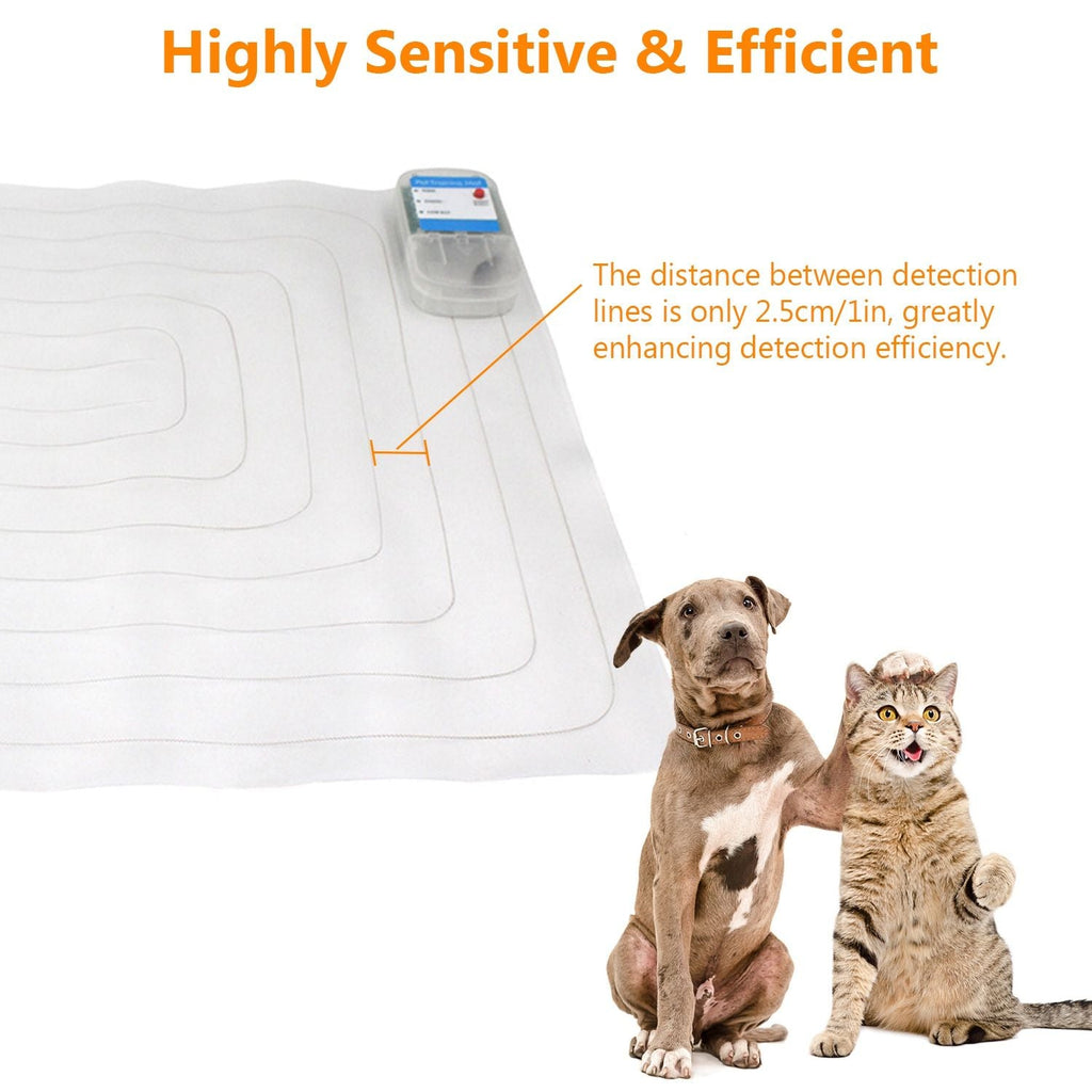 Electronic Pet Training Mat Indoor Safe Shock Training Pad for Dogs Cats Pet Barrier 60x12in with 3 Training Modes - Spot