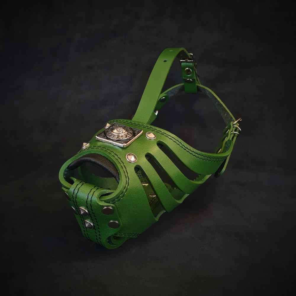 ''Eros'' Basket Muzzle GREEN by BESTIA