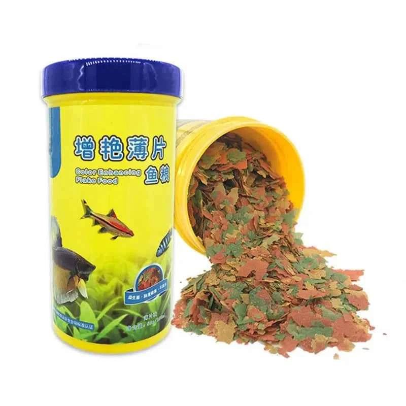 Fish Food Coloring and Brightening Feed High-nutrient Tropical Fish Growth Healthy Fish Food Flakes by Souths Cheap Stuff