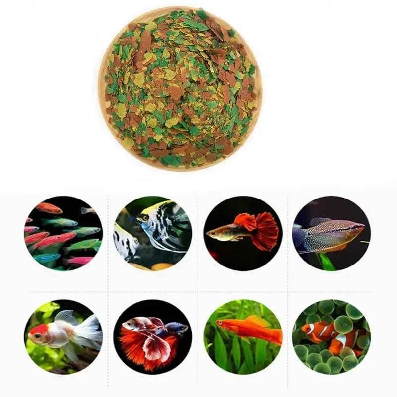 Fish Food Coloring and Brightening Feed High-nutrient Tropical Fish Growth Healthy Fish Food Flakes by Souths Cheap Stuff