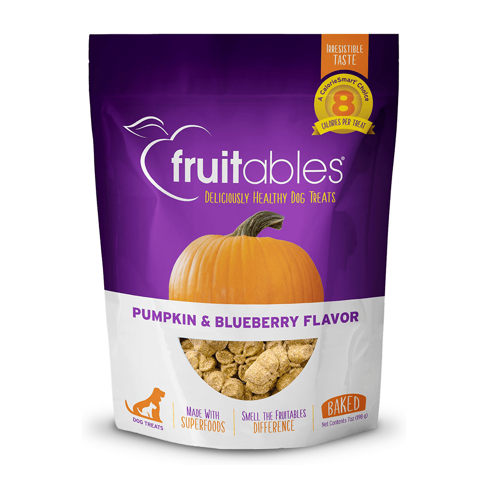 Fruitables Pumpkin and Blueberry Mix Dog Treats 8x7 Oz - shop_name pets petsupplys