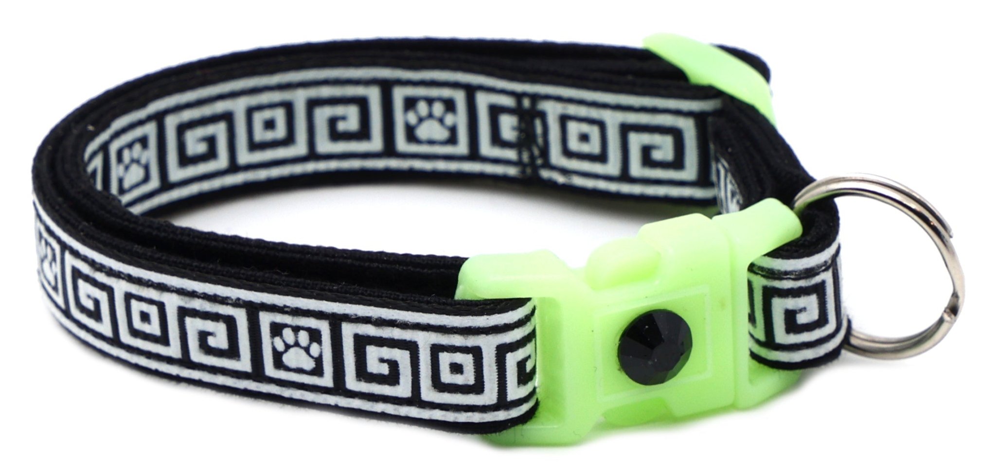Greek Key Breakaway Cat Collar by Pugs2Persians