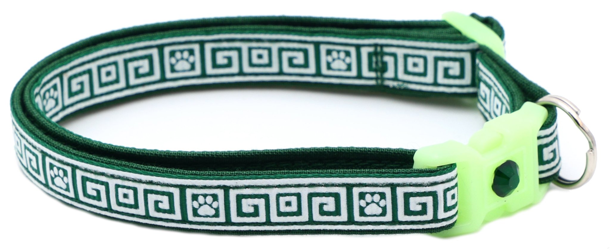 Greek Key Breakaway Cat Collar by Pugs2Persians