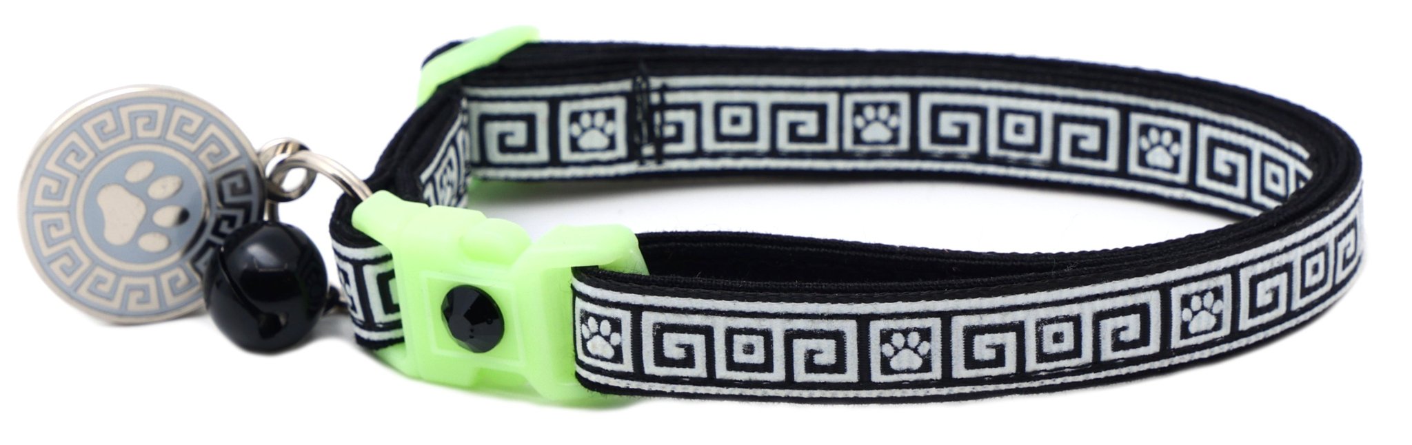 Greek Key Breakaway Cat Collar by Pugs2Persians