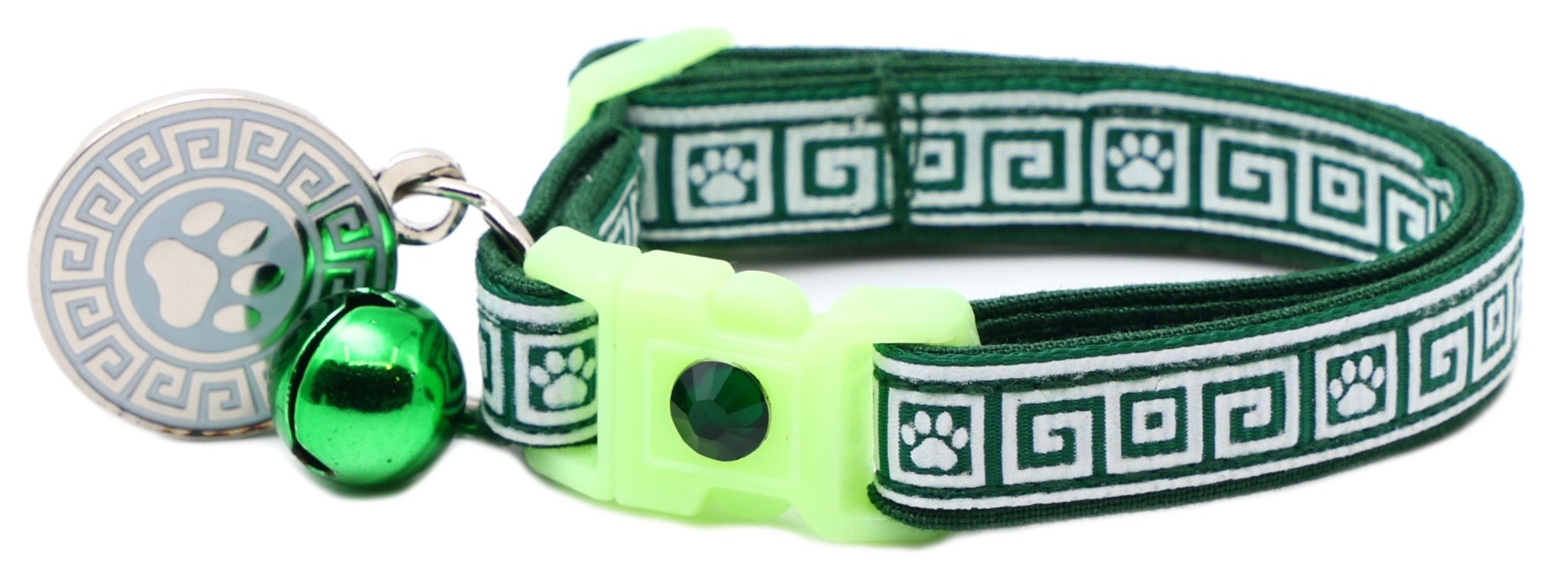 Greek Key Breakaway Cat Collar by Pugs2Persians