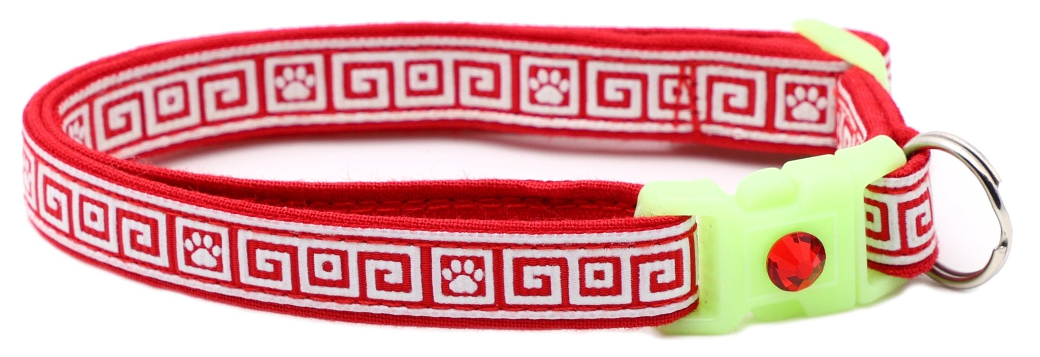 Greek Key Breakaway Cat Collar by Pugs2Persians