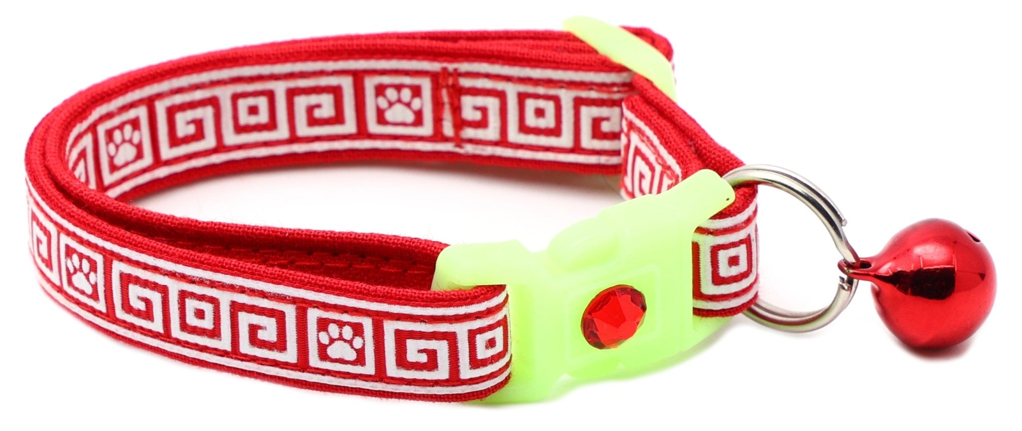 Greek Key Breakaway Cat Collar by Pugs2Persians
