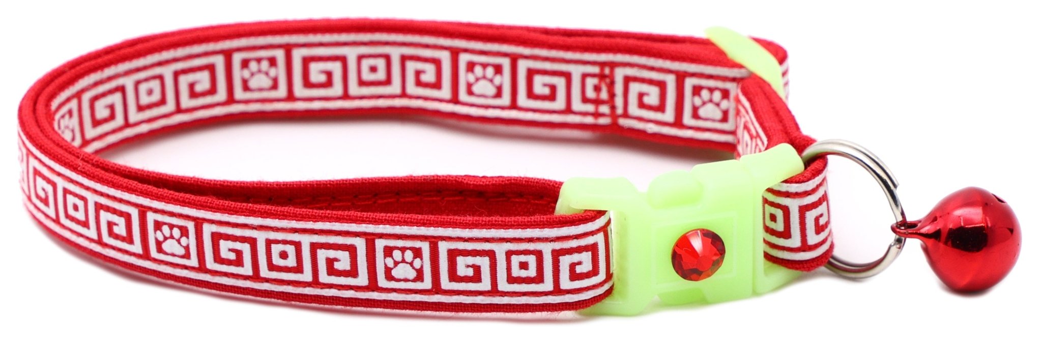 Greek Key Breakaway Cat Collar by Pugs2Persians
