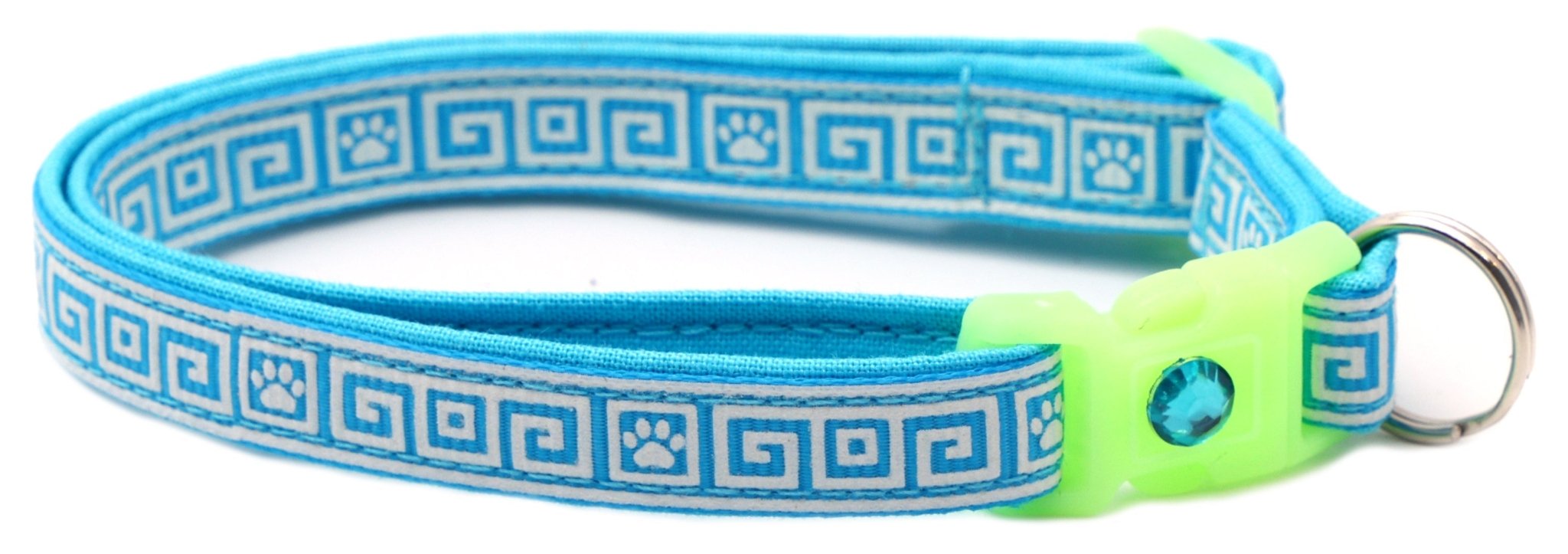 Greek Key Breakaway Cat Collar by Pugs2Persians