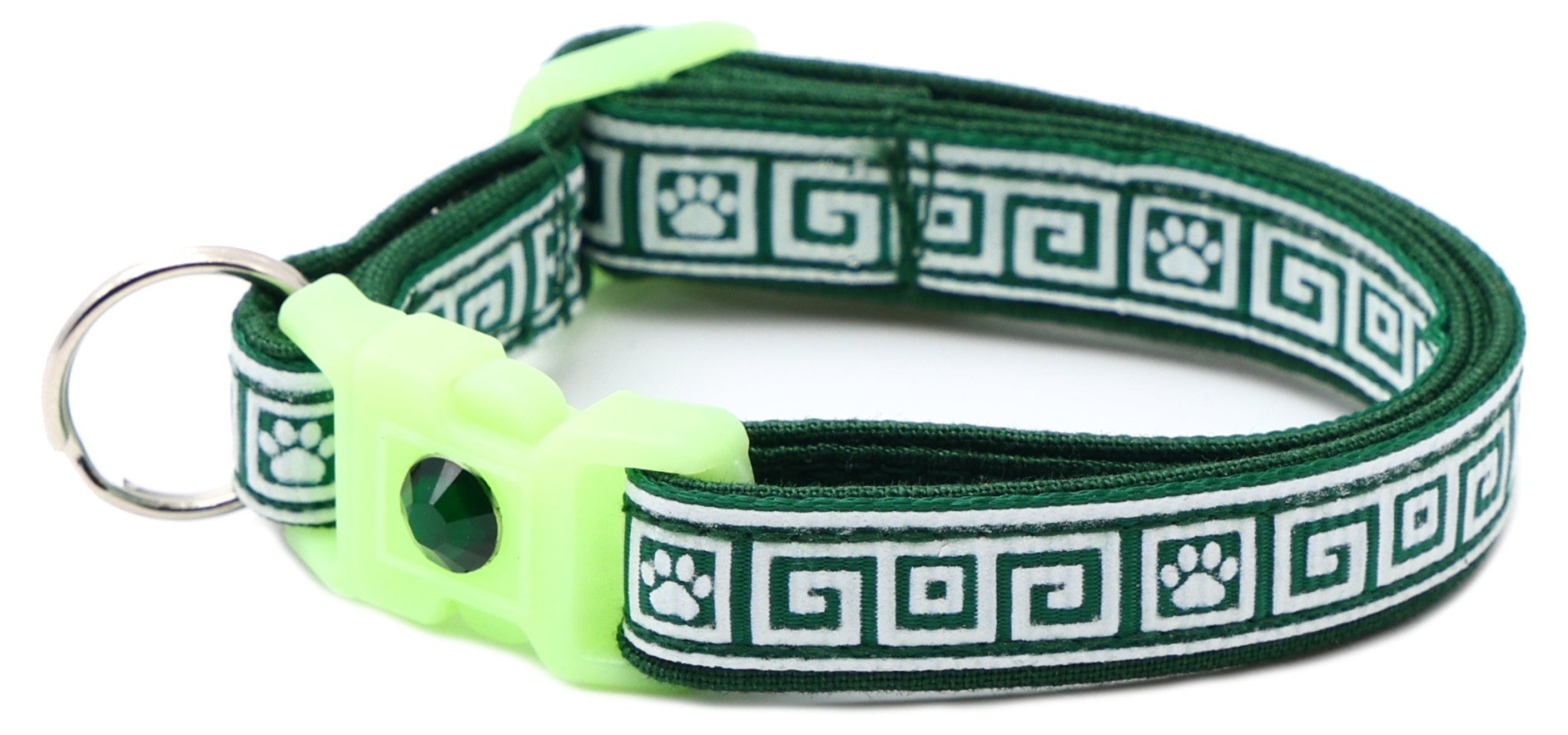 Greek Key Breakaway Cat Collar by Pugs2Persians