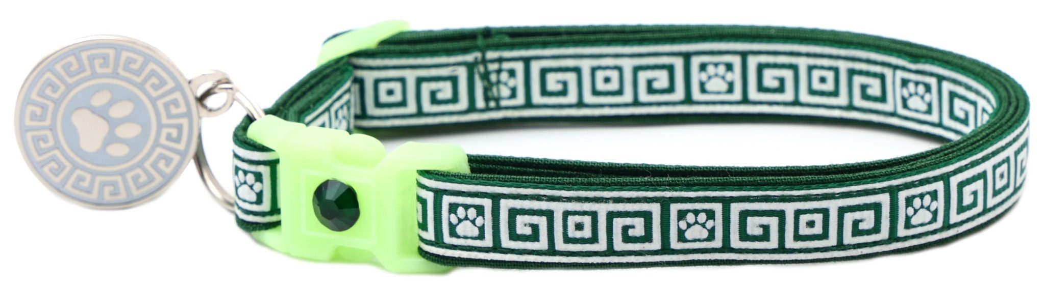 Greek Key Breakaway Cat Collar by Pugs2Persians