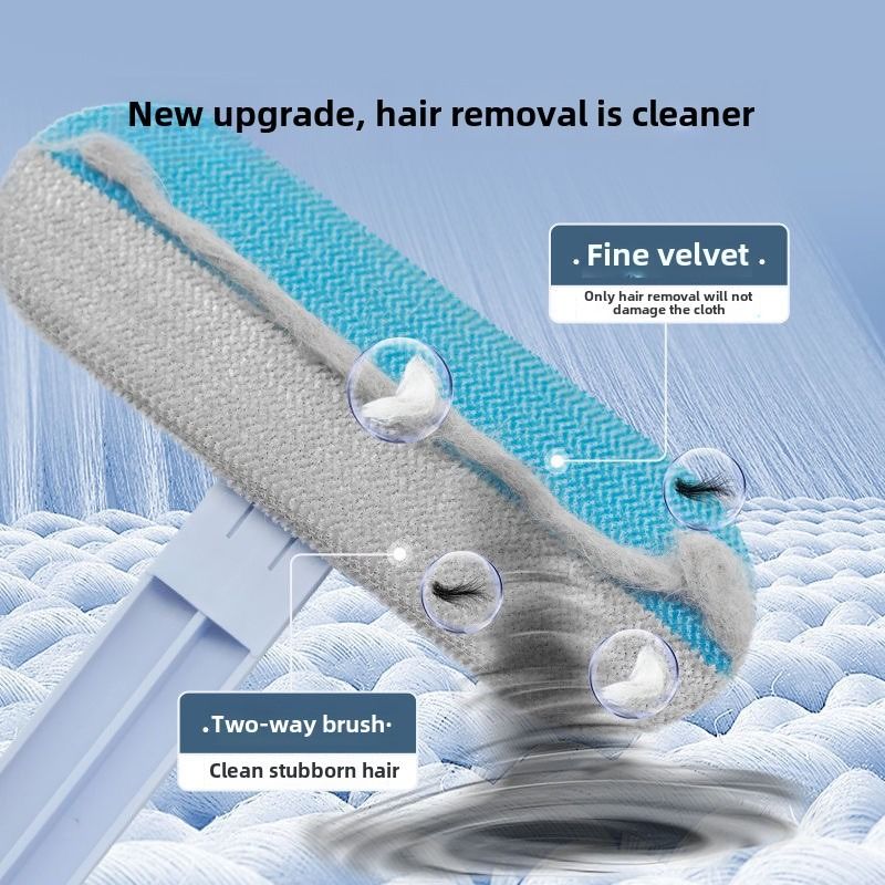 Hair Removal Brush with Comfortable Grip - Efficient Pet Hair Pickup Soft Bristles Easy Cleaning - Spot