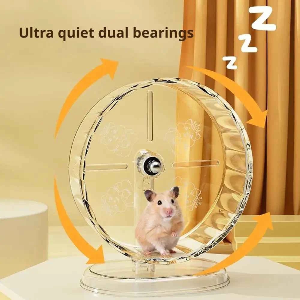 Quiet Hamster Wheel | Easy Clean Exercise Toy | Transparent Running Wheel by Souths Cheap Stuff