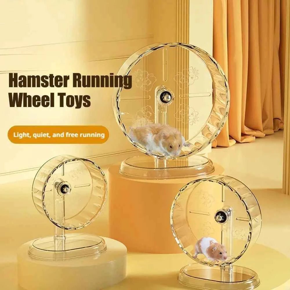 Quiet Hamster Wheel | Easy Clean Exercise Toy | Transparent Running Wheel by Souths Cheap Stuff