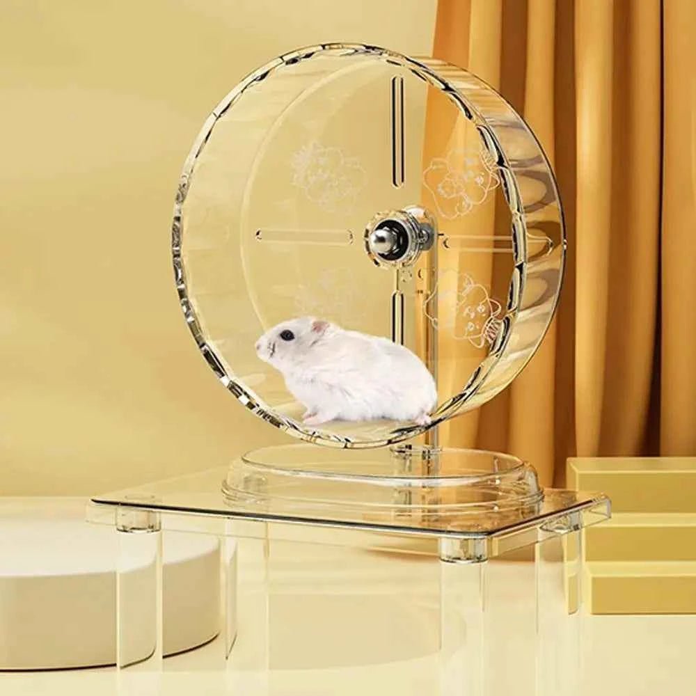 Quiet Hamster Wheel | Easy Clean Exercise Toy | Transparent Running Wheel by Souths Cheap Stuff