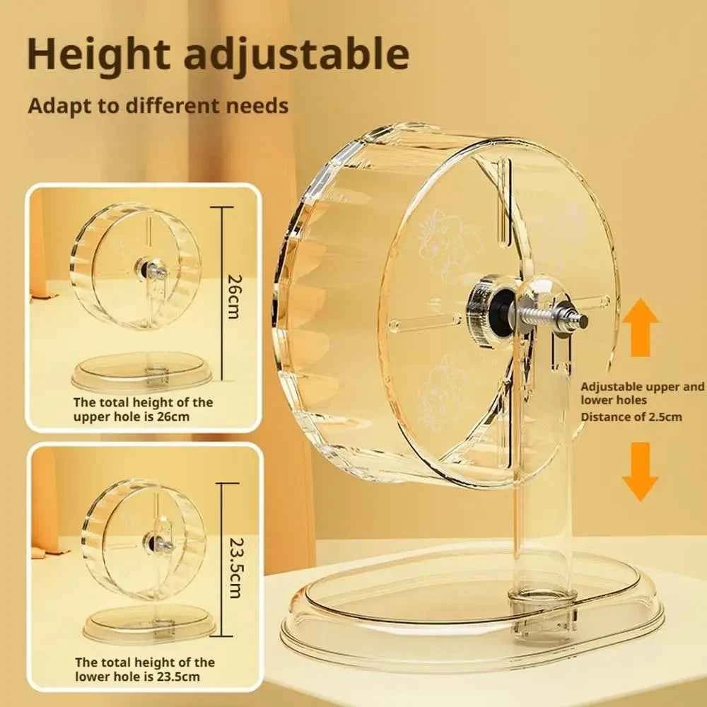 Quiet Hamster Wheel | Easy Clean Exercise Toy | Transparent Running Wheel by Souths Cheap Stuff