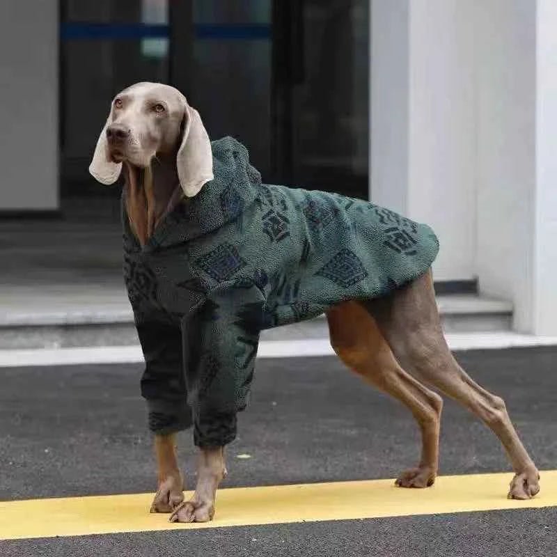 Sherpa Fleece Winter Dog Hoodies Large Dog Coats by Souths Cheap Stuff