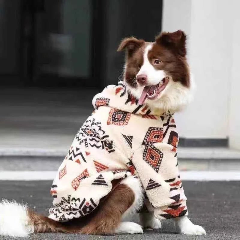 Sherpa Fleece Winter Dog Hoodies Large Dog Coats by Souths Cheap Stuff