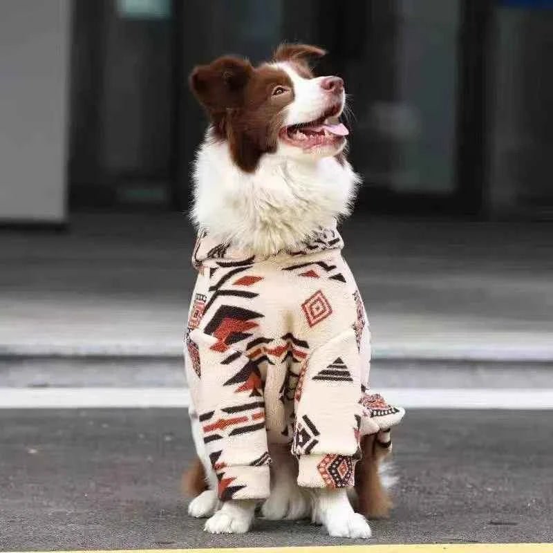 Sherpa Fleece Winter Dog Hoodies Large Dog Coats by Souths Cheap Stuff