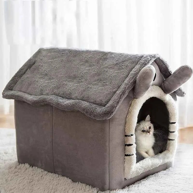 Cozy Indoor Pet Tent Bed - Soft Warm Dog Bed & Cat House by Souths Cheap Stuff