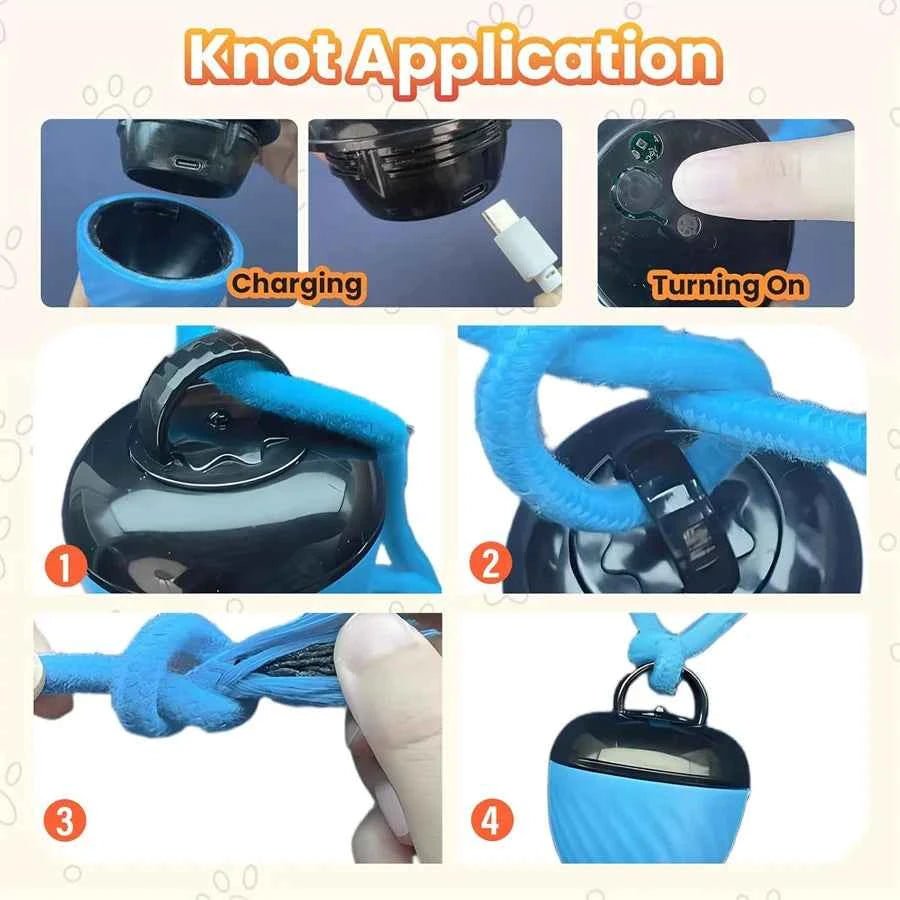 USB Charging Dog Toy Automatic Bouncing Ball Interactive Holiday Gift for Dogs by Souths Cheap Stuff