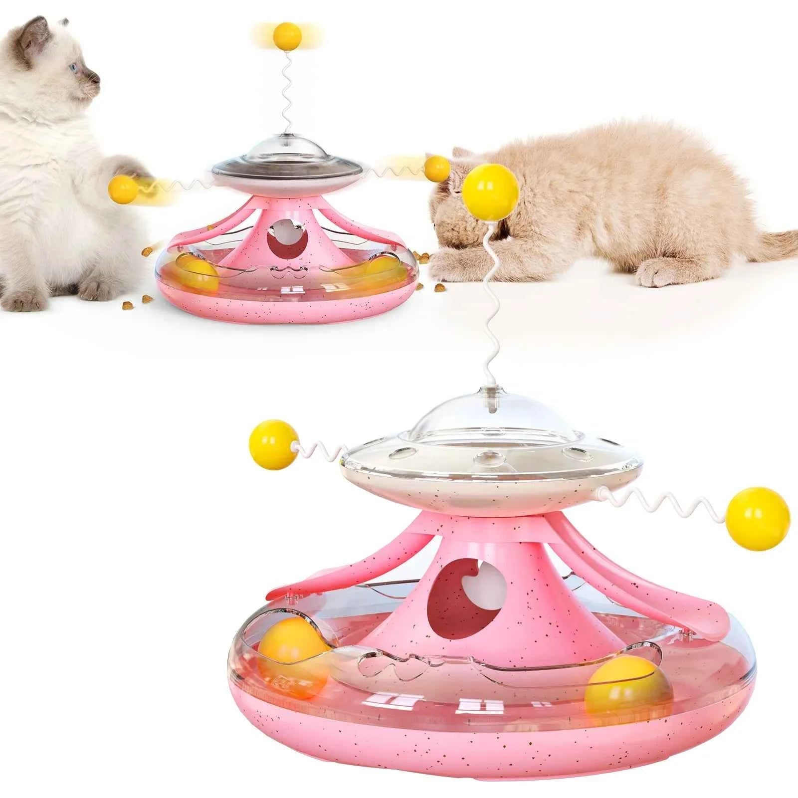 Indoor Cat Wobble Track Toy - Interactive Kitten Puzzle for Boredom Relief by Souths Cheap Stuff