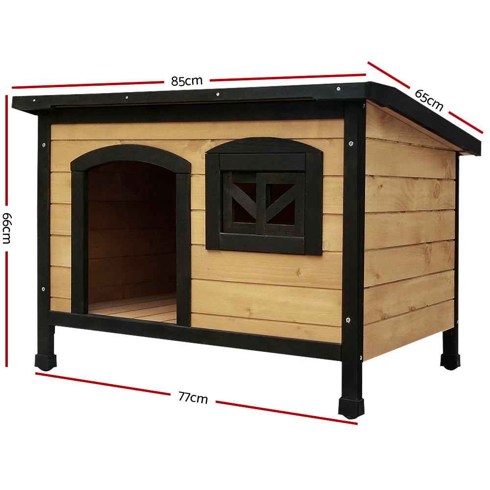i.Pet Dog Kennel Large Wooden Outdoor Indoor House Pet Puppy Crate Cabin Waterproof - shop_name pets petsupplys