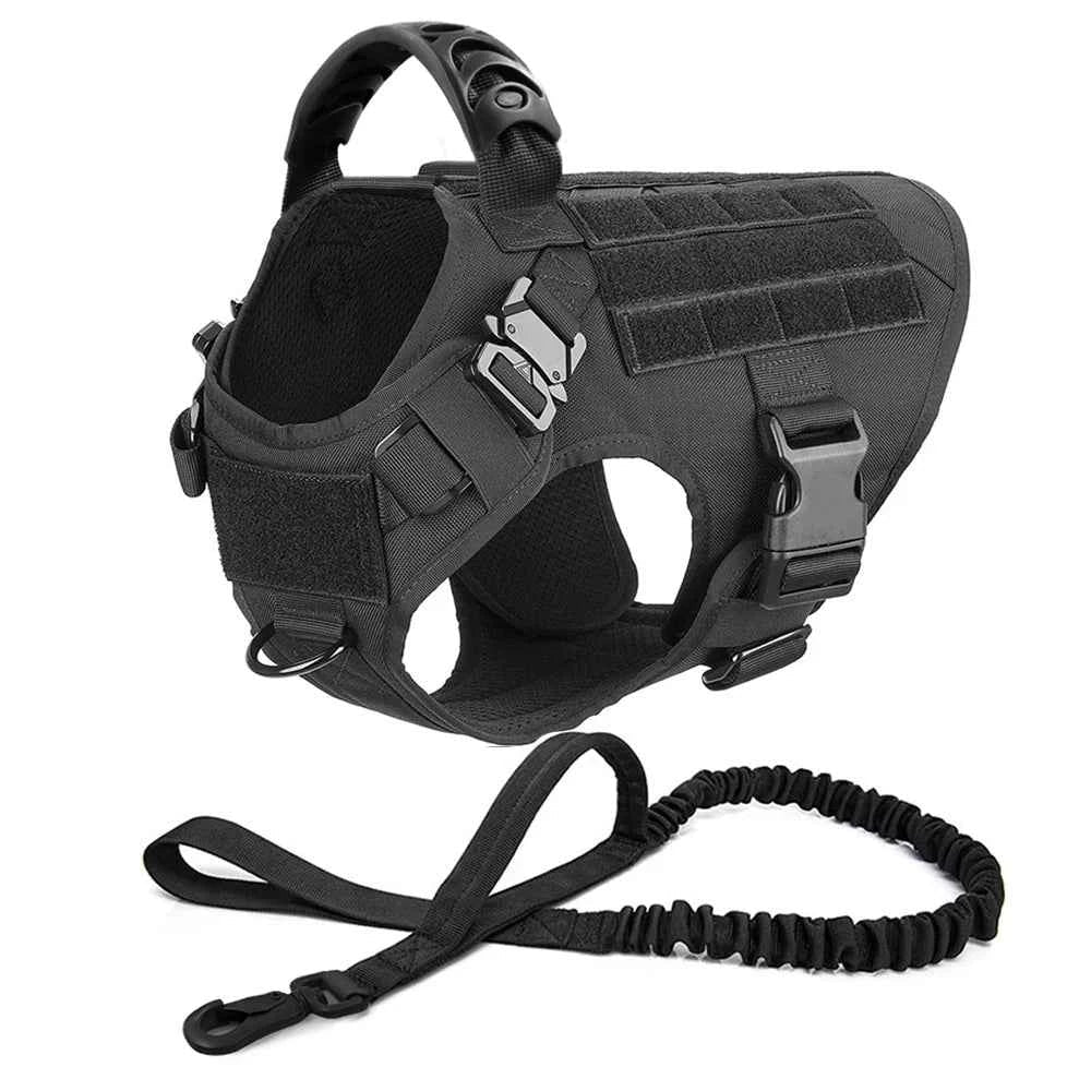 Adjustable Large Dog Harness Set with German Shepherd Leash for Training and Walking by Souths Cheap Stuff