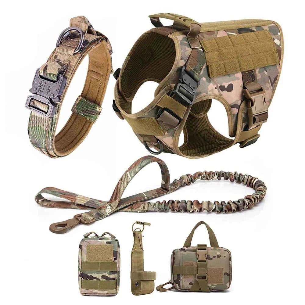 Adjustable Large Dog Harness Set with German Shepherd Leash for Training and Walking by Souths Cheap Stuff