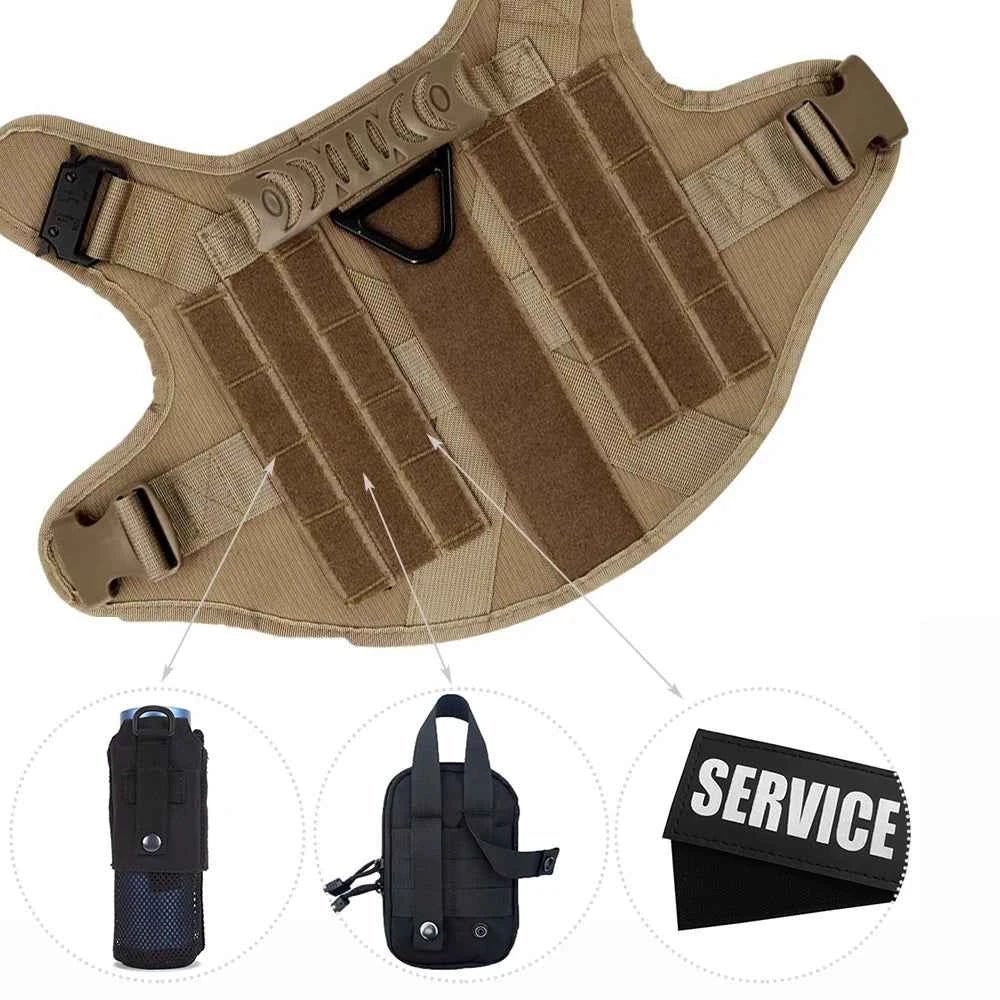 Adjustable Large Dog Harness Set with German Shepherd Leash for Training and Walking by Souths Cheap Stuff