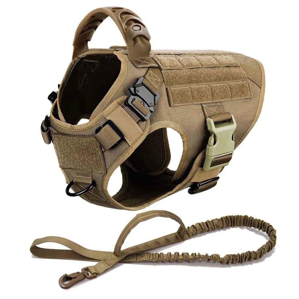 Adjustable Large Dog Harness Set with German Shepherd Leash for Training and Walking by Souths Cheap Stuff