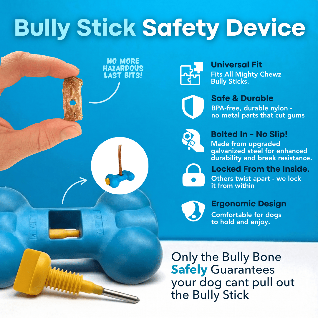 Mighty Chewz Bully Stick Holder PackSafe Safe Chewing For Dogs - shop_name pets petsupplys