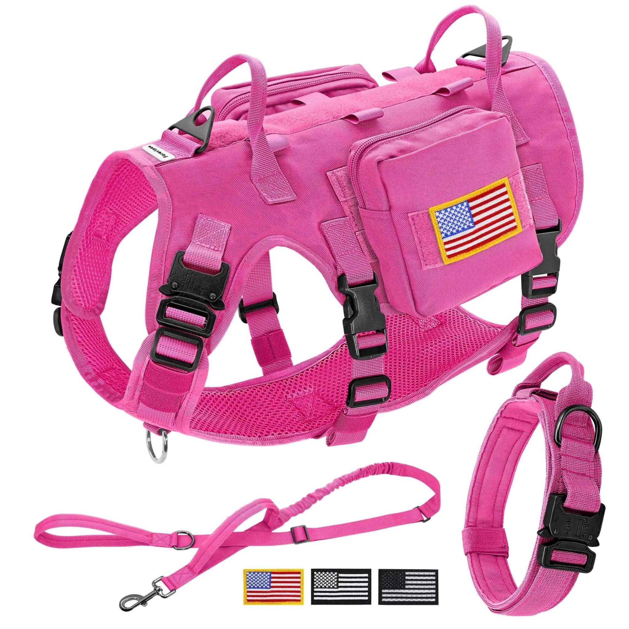 Durable Military Dog Training Set with Flags, Harness, Leash & Pouches by Souths Cheap Stuff