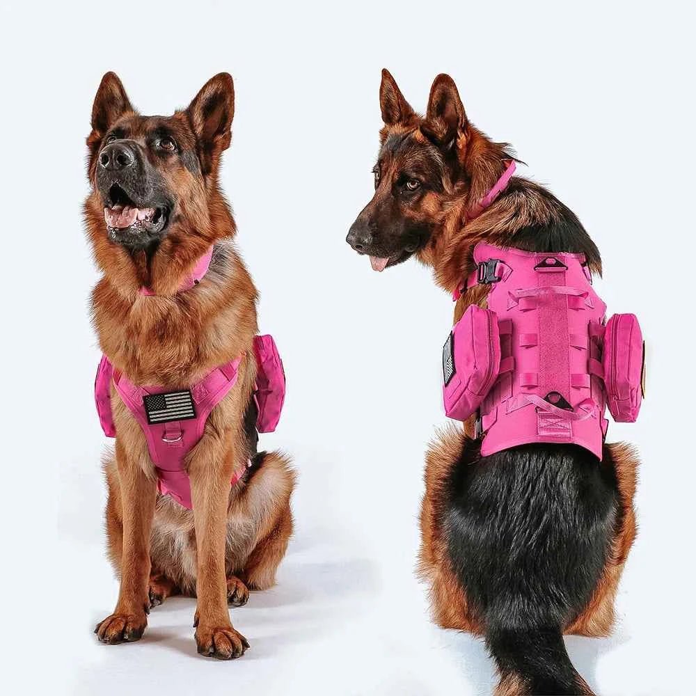 Durable Military Dog Training Set with Flags, Harness, Leash & Pouches by Souths Cheap Stuff