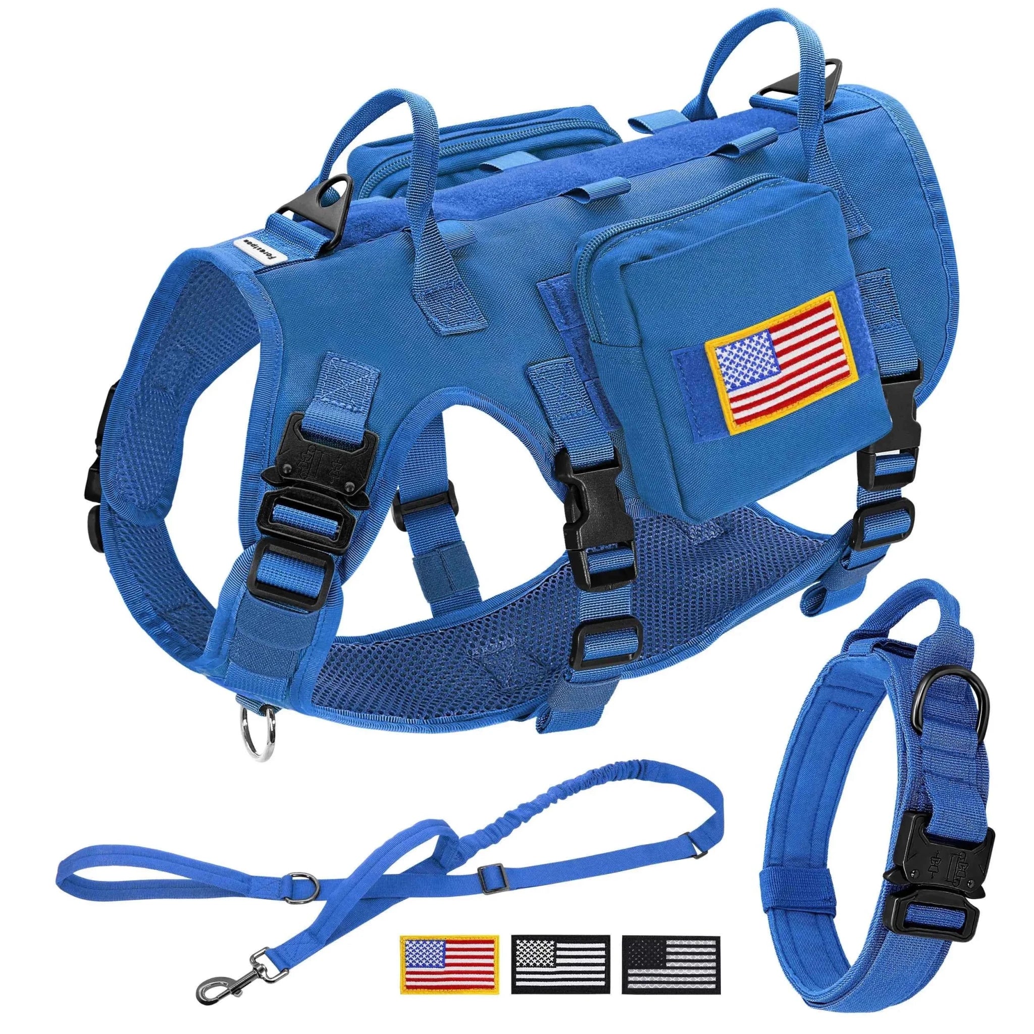 Durable Military Dog Training Set with Flags, Harness, Leash & Pouches by Souths Cheap Stuff