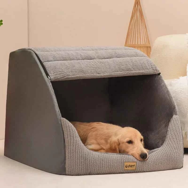 Golden Retriever Winter Dog Kennel Bed with Removable Cover - Medium to Large Breed by Souths Cheap Stuff