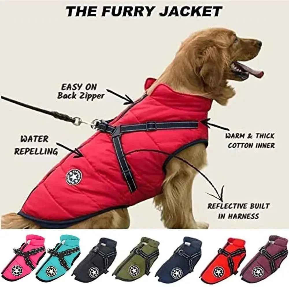 New Waterproof Pet Dog Jacket Warm Fleece Lined Cat Coat Vest Thick Dog Clothes Winter Season by Souths Cheap Stuff