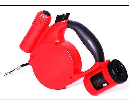 Nightwalk 4.5M Led Light And Waste Bag Dispenser Retractable Dog Leash by Dog Hugs Cat