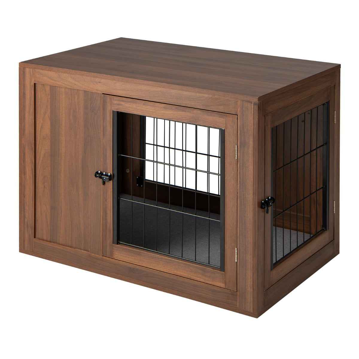 NNECW Furniture Dog Crate with Cushion & Double Mesh Doors for Indoor - shop_name pets petsupplys