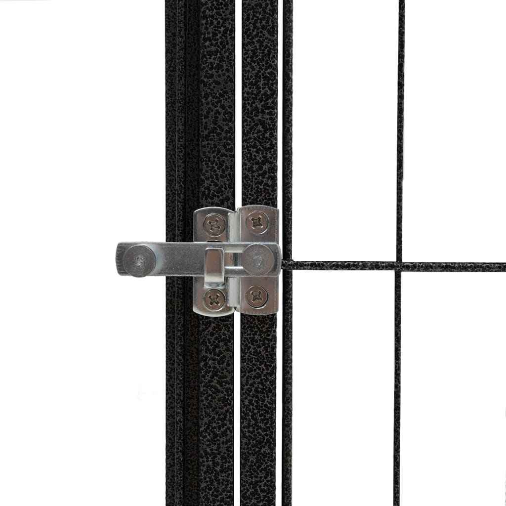 NNEVL 34 - Panel Dog Playpen Black 50x100 cm Powder - coated Steel - shop_name pets petsupplys
