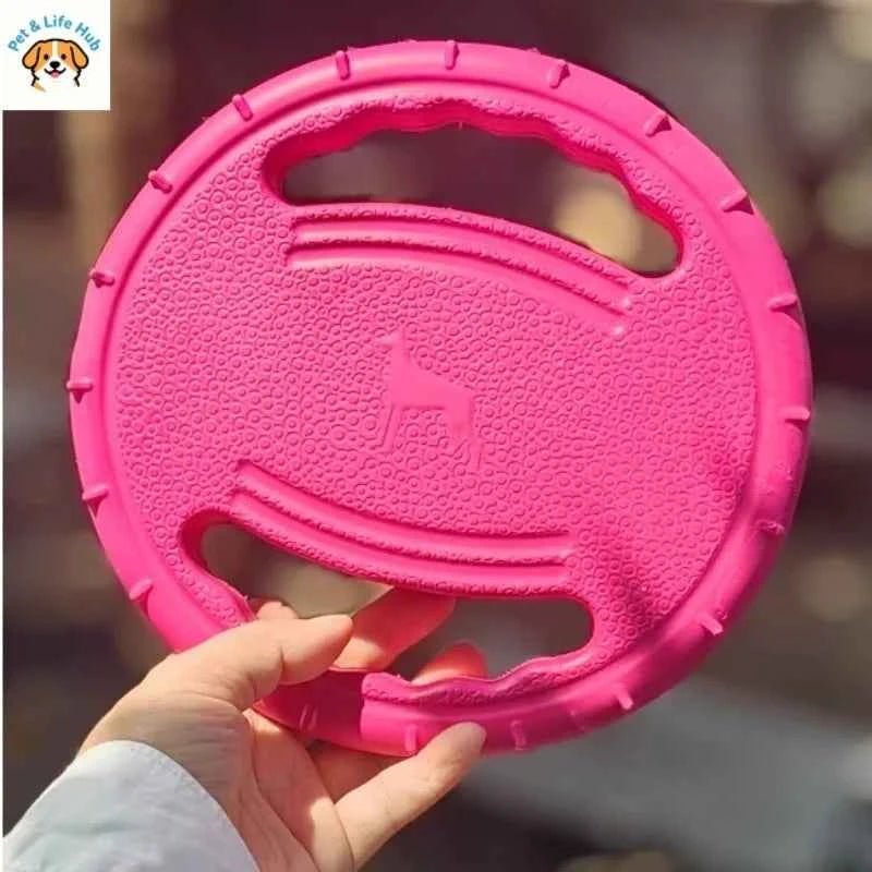 Rubber dog frisbee toy for bite-resistant training supplies & pet products by Souths Cheap Stuff