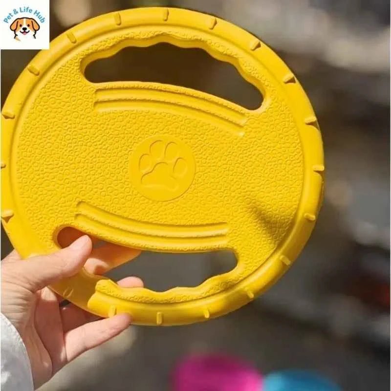 Rubber dog frisbee toy for bite-resistant training supplies & pet products by Souths Cheap Stuff