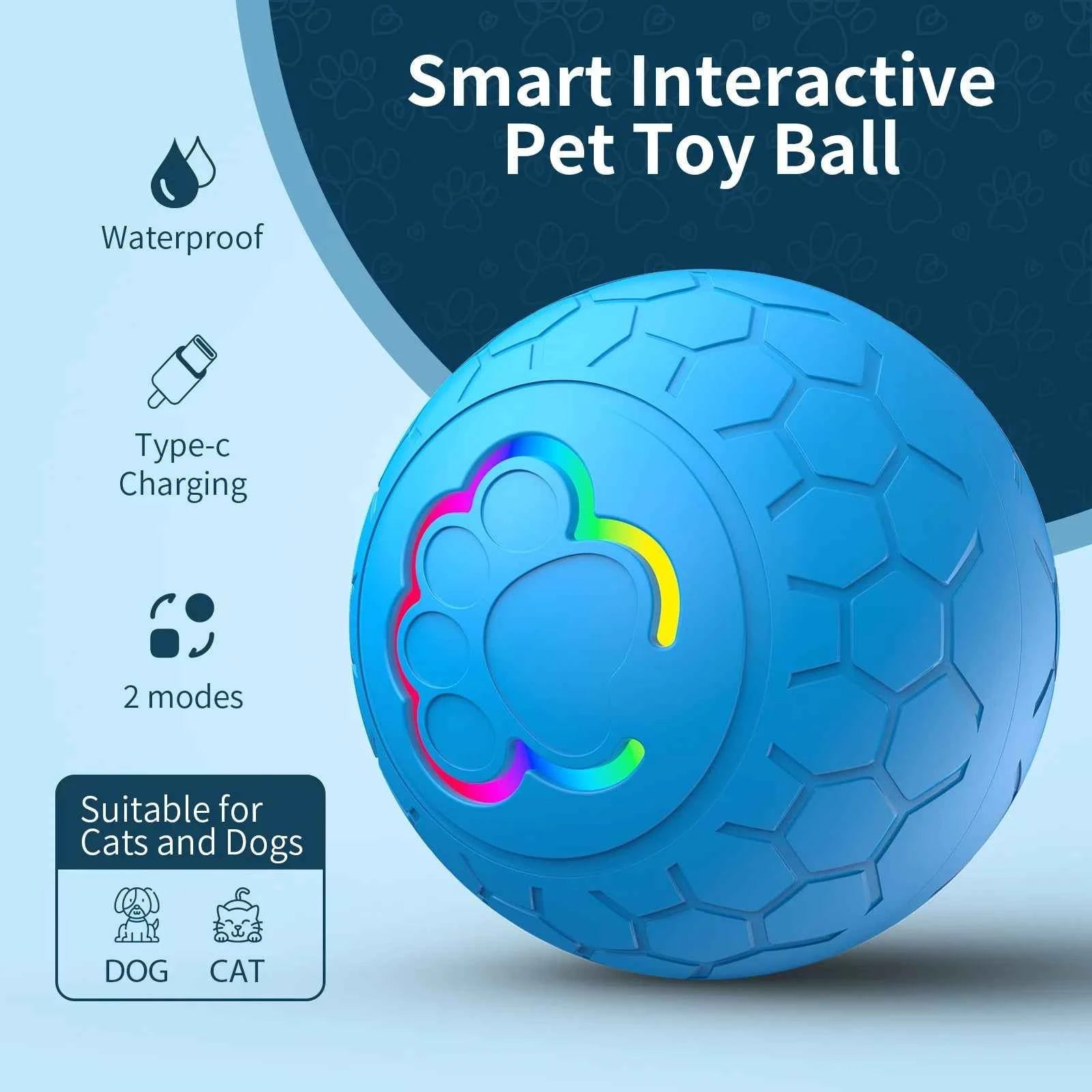 Electric Smart Dog Ball Toy Remote Control Interactive Training Bouncing Ball by Souths Cheap Stuff