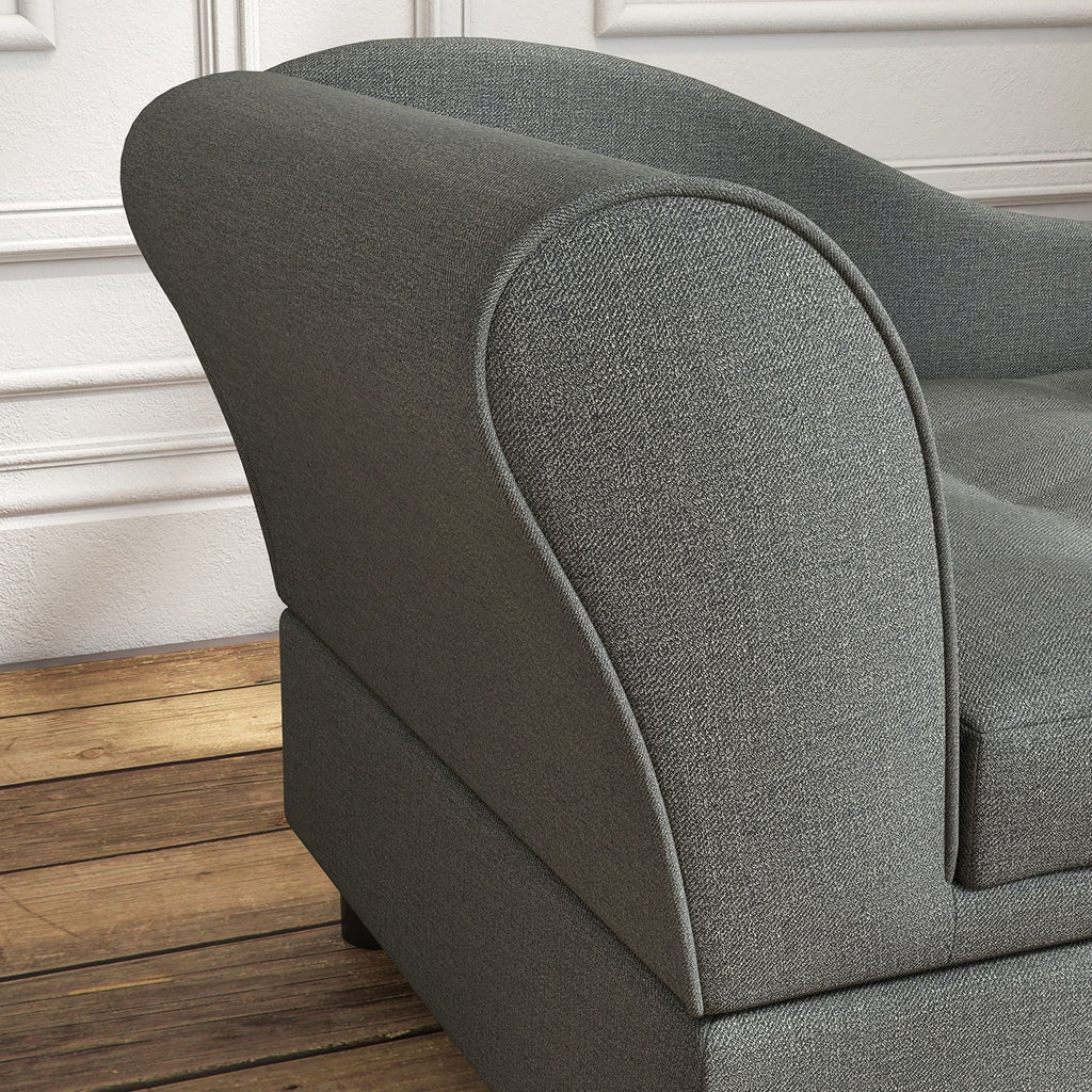 PawHut Elevated Dog Sofa Pet Bed with Storage Soft Cushion for Small Medium Dogs Gray - Spot